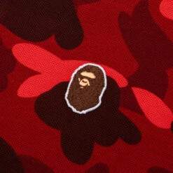 Color Camo Large Ape Head Relaxed Fit Polo Shirt - Red -Feature store Color Camo Large Ape Head Relaxed Fit Polo Shirt Red 001POK801001M RED 09 03 24 Feature JP 7