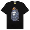 Color Camo Milo On Big Ape Tee - Black/Navy