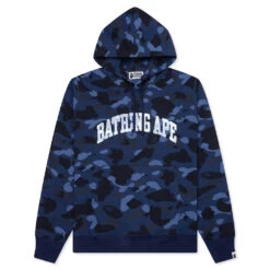 Color Camo Pullover Hoodie - Navy