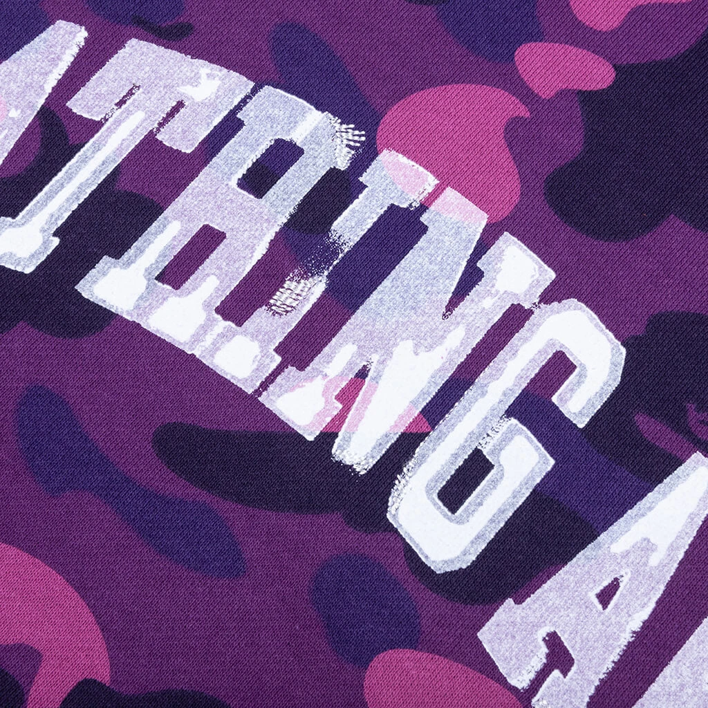 Color Camo Pullover Hoodie - Purple 5 Color Camo Pullover Hoodie - Purple - Image 3