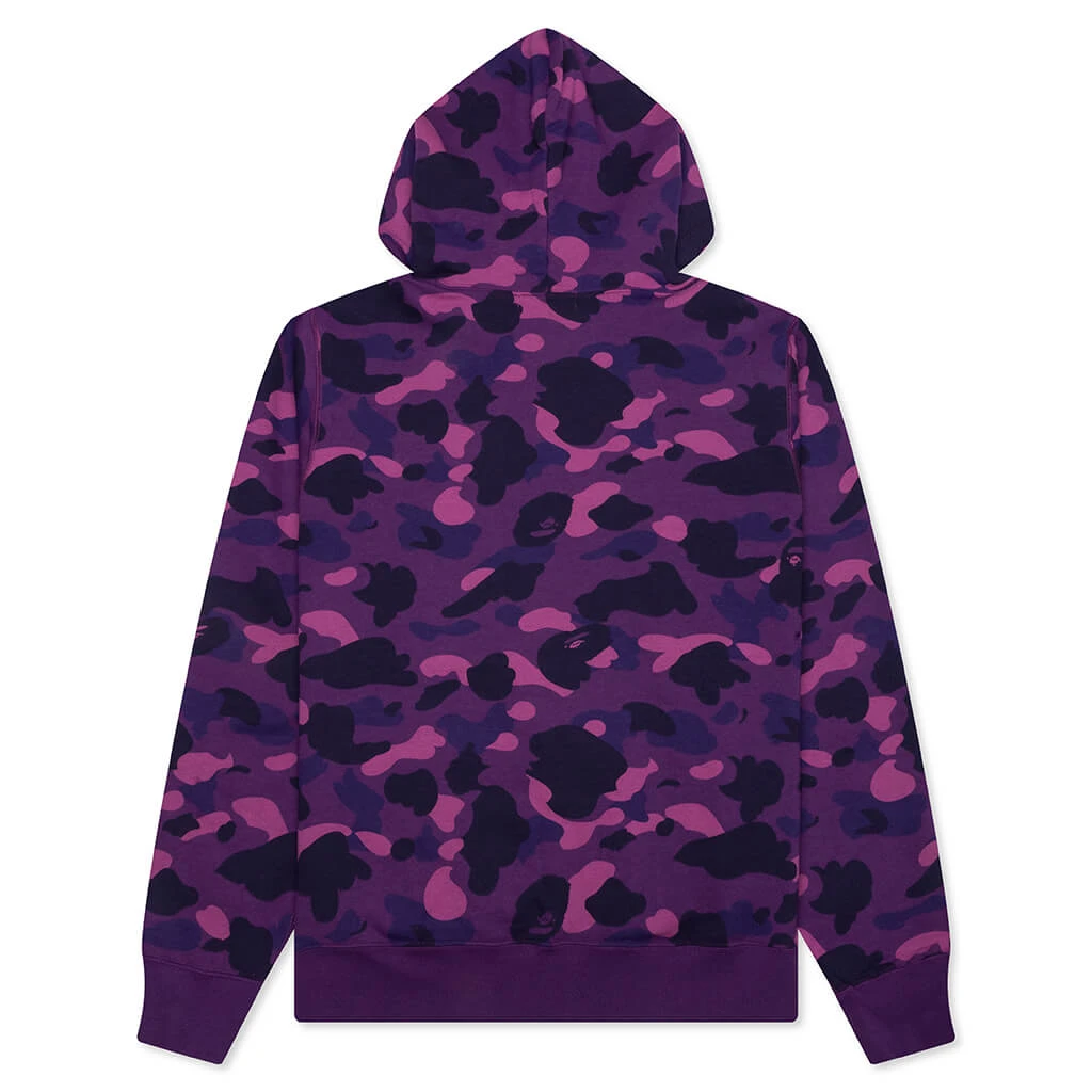 Color Camo Pullover Hoodie - Purple 4 Color Camo Pullover Hoodie - Purple - Image 2