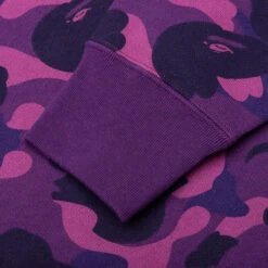 Color Camo Pullover Hoodie - Purple 9 Color Camo Pullover Hoodie - Purple -Feature store Color Camo Pullover Hoodie Purple 001PPK801011M PUR 12 18 24 Feature KN 6