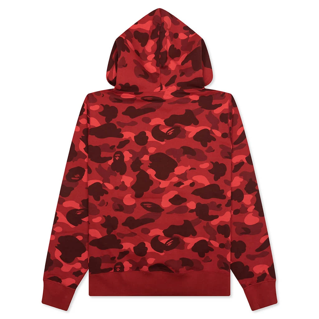 Color Camo Pullover Hoodie - Red 4 Color Camo Pullover Hoodie - Red - Image 2