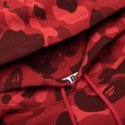 Color Camo Pullover Hoodie - Red 9 Color Camo Pullover Hoodie - Red -Feature store Color Camo Pullover Hoodie Red 001PPK801011M RED 12 11 24 Feature KN 6