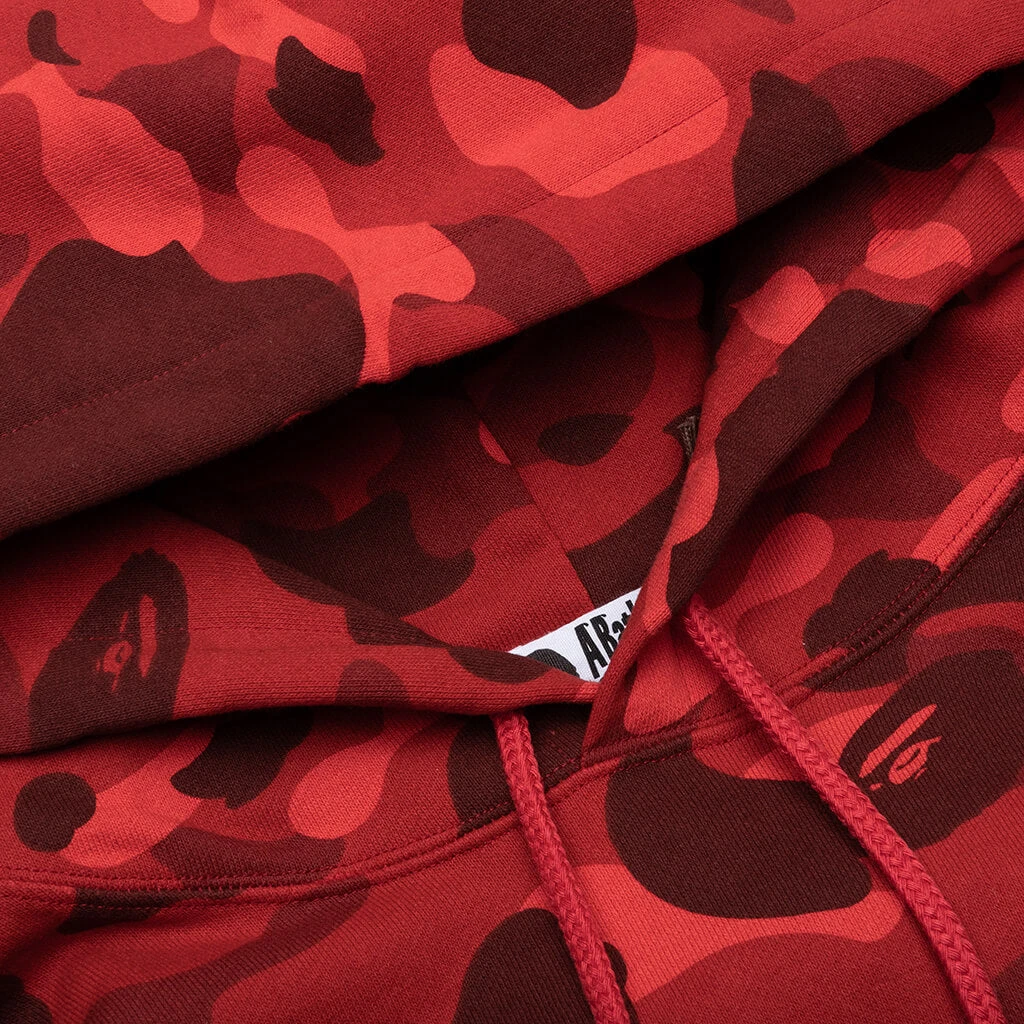 Color Camo Pullover Hoodie - Red 5 Color Camo Pullover Hoodie - Red - Image 3