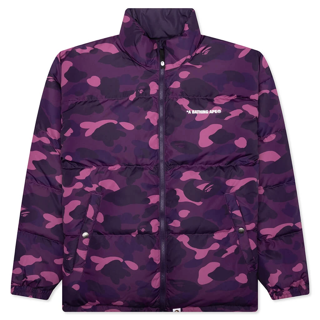 Color Camo Reversible Down Jacket - Purple 3 Color Camo Reversible Down Jacket - Purple