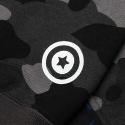 Color Camo Separate Shark Full Zip Hoodie - Black/Navy -Feature store Color Camo Separate Shark Full Zip Hoodie Black Navy 001ZPK801001M BK3 09 03 24 Feature JP 8