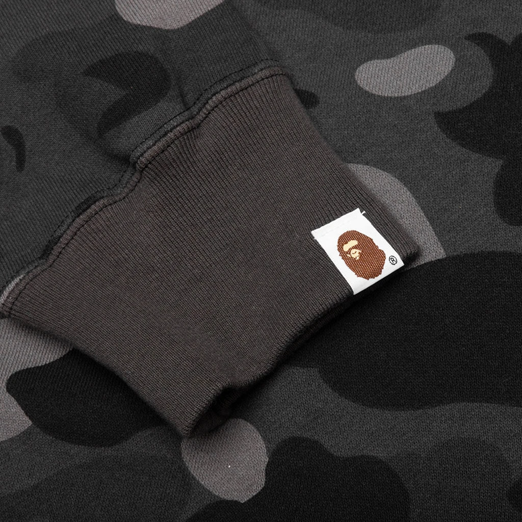 Color Camo Shark Full Zip Hoodie - Black 6 Color Camo Shark Full Zip Hoodie - Black - Image 5