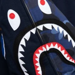 Color Camo Shark Full Zip Hoodie - Navy 10 Color Camo Shark Full Zip Hoodie - Navy -Feature store Color Camo Shark Full Zip Hoodie M Navy 001ZPJ801010MNVY 12 07 23 Feature KN 7