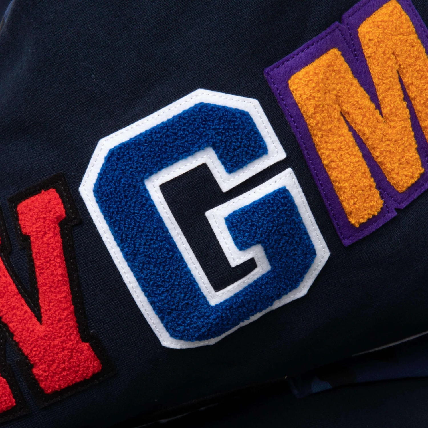 Color Camo Shark Full Zip Hoodie - Navy 7 Color Camo Shark Full Zip Hoodie - Navy - Image 5