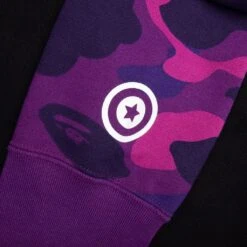 Color Camo Shark Full Zip Hoodie - Purple -Feature store Color Camo Shark Full Zip Hoodie M Purple 001ZPJ801010MPUR 12 24 23 Feature VR 6