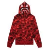 Color Camo Shark Full Zip Hoodie - Red 2 Color Camo Shark Full Zip Hoodie - Red -Feature store Color Camo Shark Full Zip Hoodie Red 001ZPJ201003MRED 06 29 23 Feature KN MG