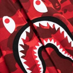 Color Camo Shark Pullover Hoodie - Red -Feature store Color Camo Shark Pullover Hoodie Red 001PPK301002M RED 02 15 24 Feature KN 7