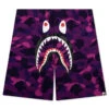 Color Camo Shark Sweat Shorts - Purple 1 Color Camo Shark Sweat Shorts - Purple -Feature store Color Camo Shark Sweat Shorts Purple 001SPK301002M PUR 08 13 24 Feature JP