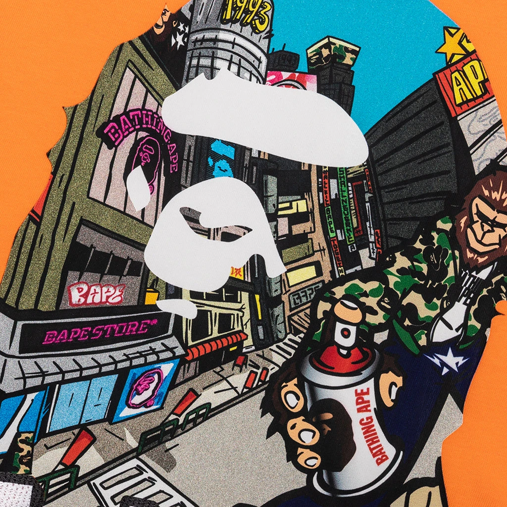 Comic Art Ape Head Relaxed Fit Tee - Orange 5 Comic Art Ape Head Relaxed Fit Tee - Orange - Image 3