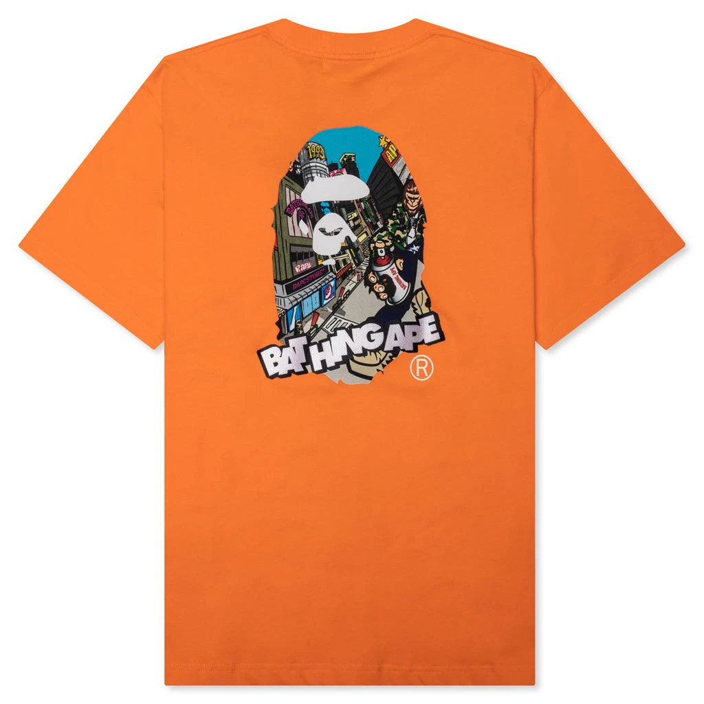 Comic Art Ape Head Relaxed Fit Tee - Orange 4 Comic Art Ape Head Relaxed Fit Tee - Orange - Image 2