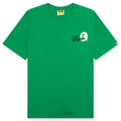 Cursive College Logo Relaxed Fit Tee - Green