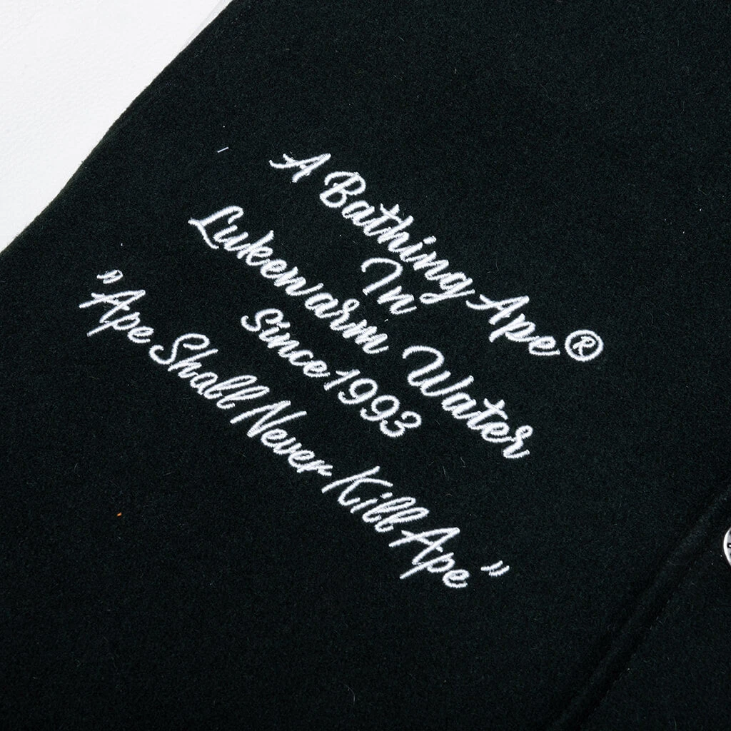 Embroidery Varsity Jacket - Green 6 Embroidery Varsity Jacket - Green - Image 4