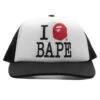 I Love Bape Mesh Cap - Black 2 I Love Bape Mesh Cap - Black -Feature store I Love Bape Mesh Cap Black 001CPK801008M BLK 09 04 24 Feature KN