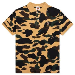 Kid's 1ST Camo Polo - Yellow