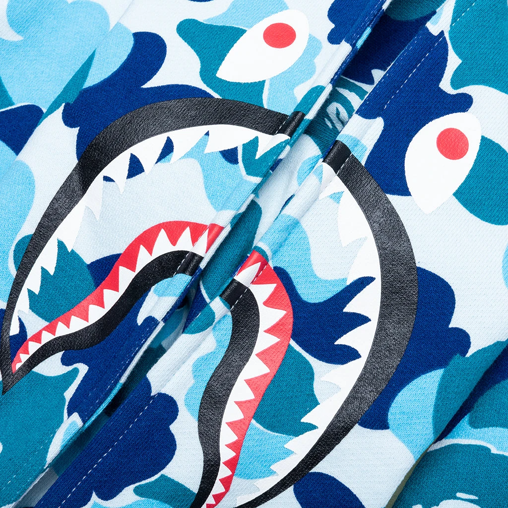 Kid's Abc Camo Shark Zip Hoodie - Blue 5 Kid's Abc Camo Shark Zip Hoodie - Blue - Image 3