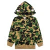 Kid's Abc Camo Shark Zip Hoodie - Green -Feature store Kid s Abc Camo Shark Zip Hoodie Green 001ZPK803003K GRN 12 18 24 Feature KN2