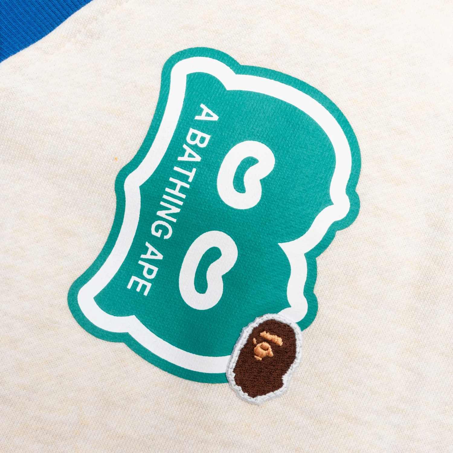 Kid's B Motif Relaxed Fit Sweat Cardigan - Ivory 5 Kid's B Motif Relaxed Fit Sweat Cardigan - Ivory - Image 3