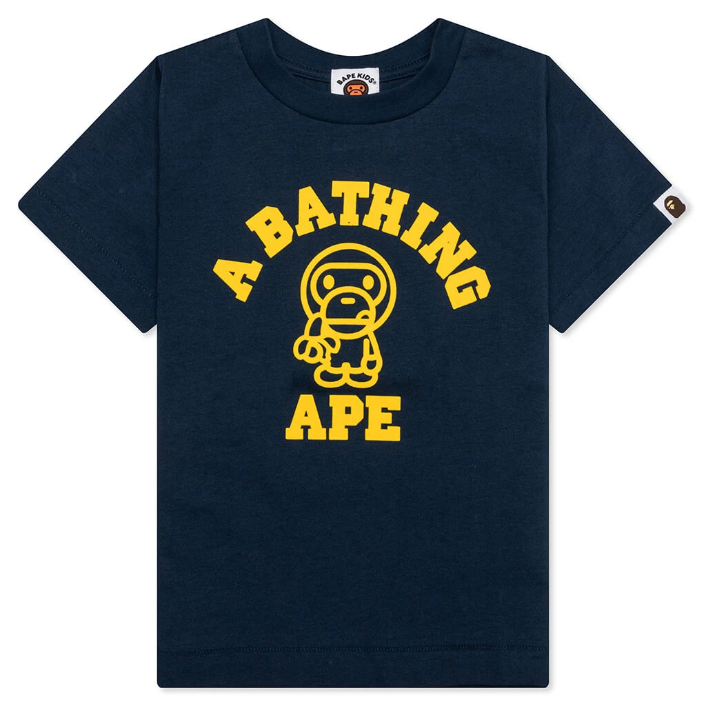 Kid's Baby Milo College Tee - Navy 3 Kid's Baby Milo College Tee - Navy