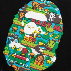 Kid's Baby Milo Game By Bathing Ape Tee - Black -Feature store Kid s Baby Milo Game By Bathing Ape Tee Black 001TEK803201K BLK 08 13 24 Feature JP 5
