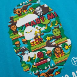 Kid's Baby Milo Game By Bathing Ape Tee - Sax -Feature store Kid s Baby Milo Game By Bathing Ape Tee Sax 001TEK803201K SAX 08 13 24 Feature JP 5