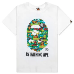 Kid's Baby Milo Game By Bathing Ape Tee - White
