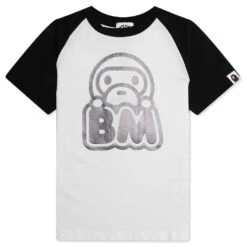 Kid's Baby Milo Raglan Tee - White