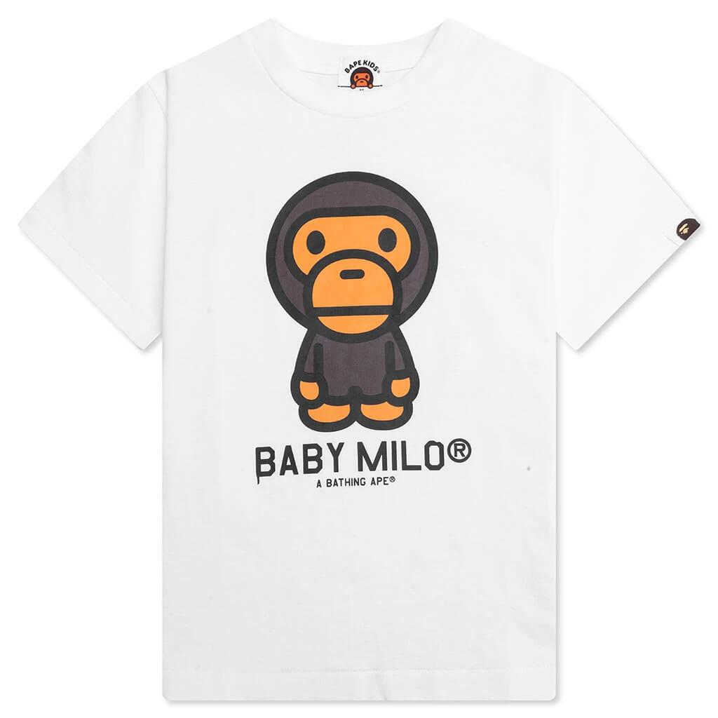 Kid's Baby Milo Tee - White 3 Kid's Baby Milo Tee - White