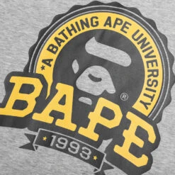 Kid's Bape Emblem Tee - Gray 8 Kid's Bape Emblem Tee - Gray -Feature store Kid s Bape Emblem Tee Gray 001CSL303001K GRA 08 04 25 Feature KN 5