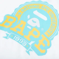 Kid's Bape Emblem Tee - White -Feature store Kid s Bape Emblem Tee White 001CSL303001K WHT 08 04 25 Feature KN 5