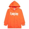 Kid's Bape Relaxed Fit Pigment Dye Zip Hoodie - Orange -Feature store Kid s Bape Relaxed Fit Pigment Dye Zip Hoodie Orange 001ZPL303005K ORG 08 06 25 Feature VR 5