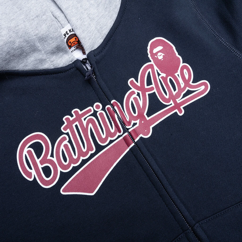 Kid's Bathing Ape Zip Hoodie - Navy 5 Kid's Bathing Ape Zip Hoodie - Navy - Image 3