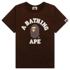 Kid's College Tee - Brown