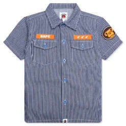 Kid's Hickory Baby Milo Patch S/S Shirt - Navy