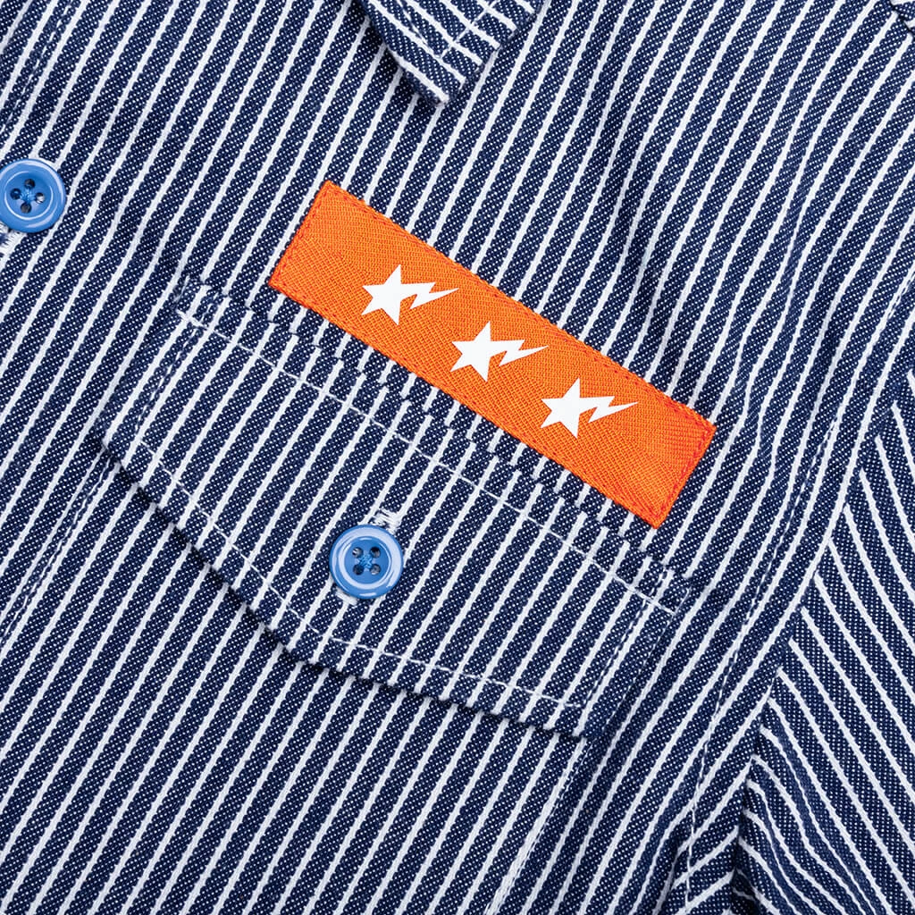 Kid's Hickory Baby Milo Patch S/S Shirt - Navy 5 Kid's Hickory Baby Milo Patch S/S Shirt - Navy - Image 3