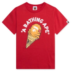 Kid's Ice Cream Tee - Red