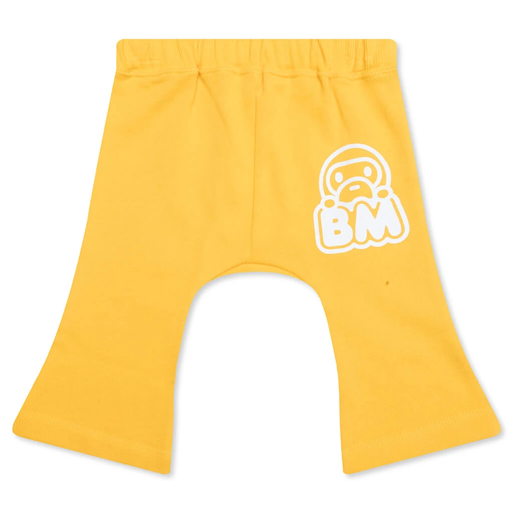 Kid's Milo Face Baby Pants - Yellow 3 Kid's Milo Face Baby Pants - Yellow