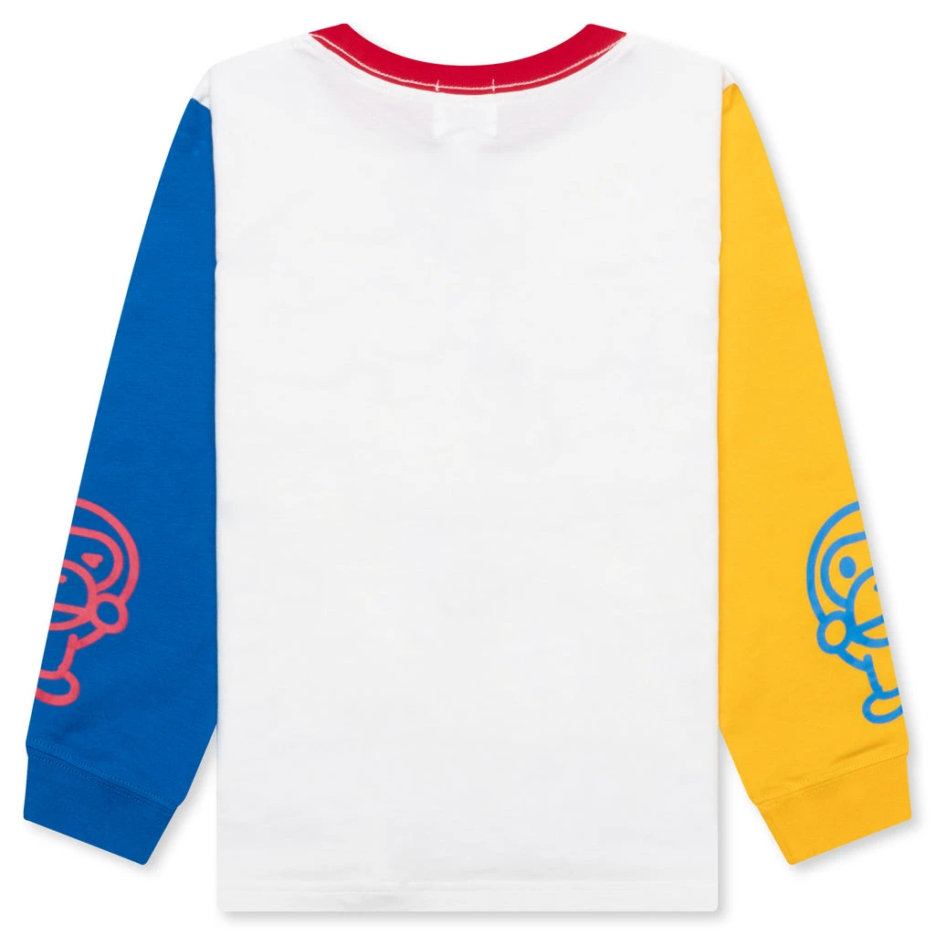 Kid's Multi Baby Milo L/S Tee - White 4 Kid's Multi Baby Milo L/S Tee - White - Image 2