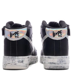 Marble Bape STA Mid M1 - Black -Feature store Marble Bapesta Mid M1 Black 001FWD301014X BLK 08 28 25 Feature VR 6