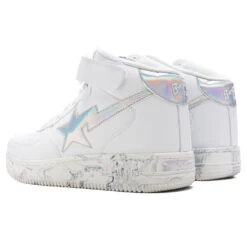 Marble Bape STA Mid M1 - White 8 Marble Bape STA Mid M1 - White -Feature store Marble Bapesta Mid M1 White 001FWD301014X WHT 08 28 25 Feature VR 4