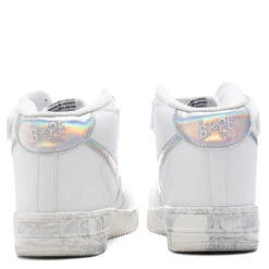 Marble Bape STA Mid M1 - White 9 Marble Bape STA Mid M1 - White -Feature store Marble Bapesta Mid M1 White 001FWD301014X WHT 08 28 25 Feature VR 6