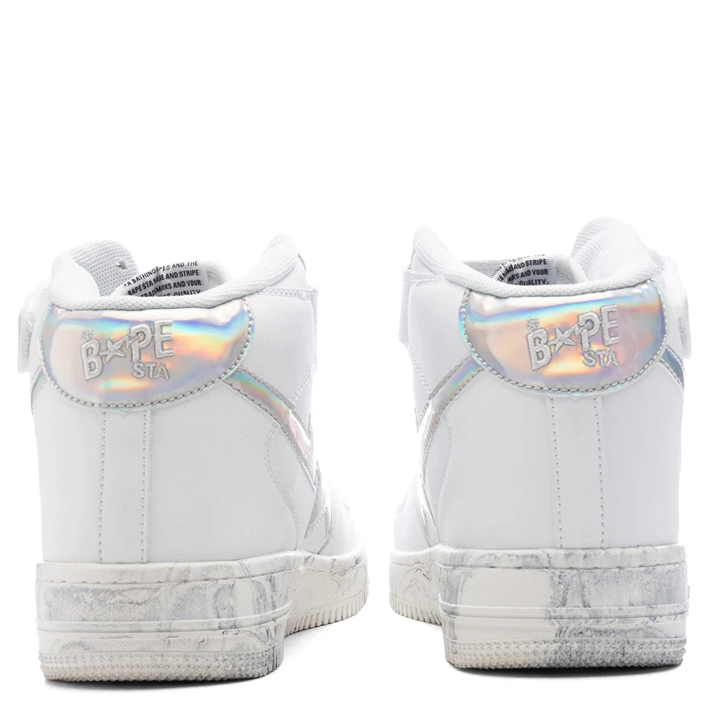 Marble Bape STA Mid M1 - White 6 Marble Bape STA Mid M1 - White - Image 4