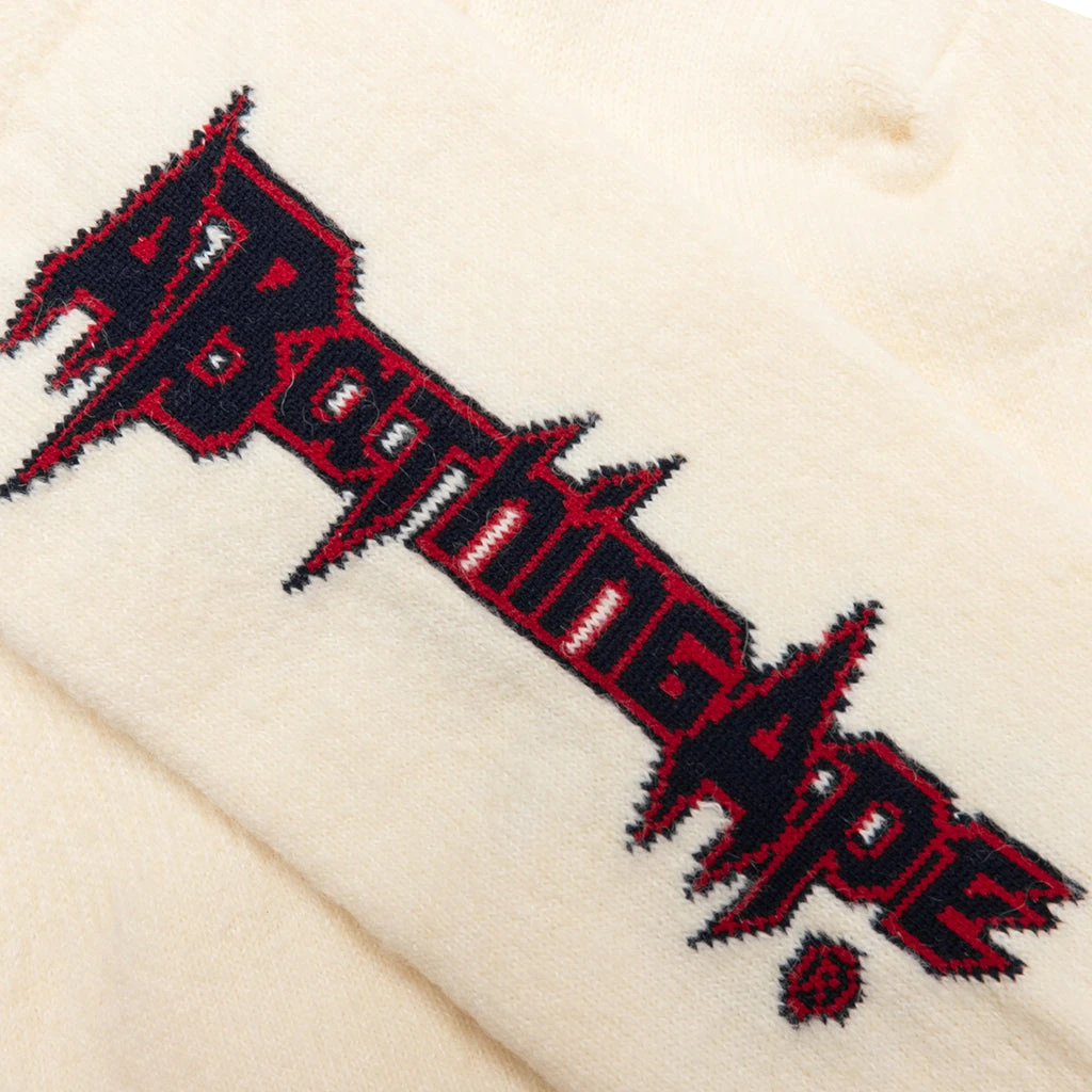 Multi Logo Long Socks - White 4 Multi Logo Long Socks - White - Image 2