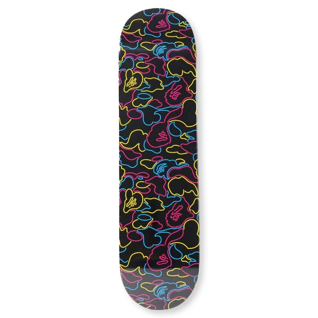 Neon Camo Skateboard - Black 3 Neon Camo Skateboard - Black