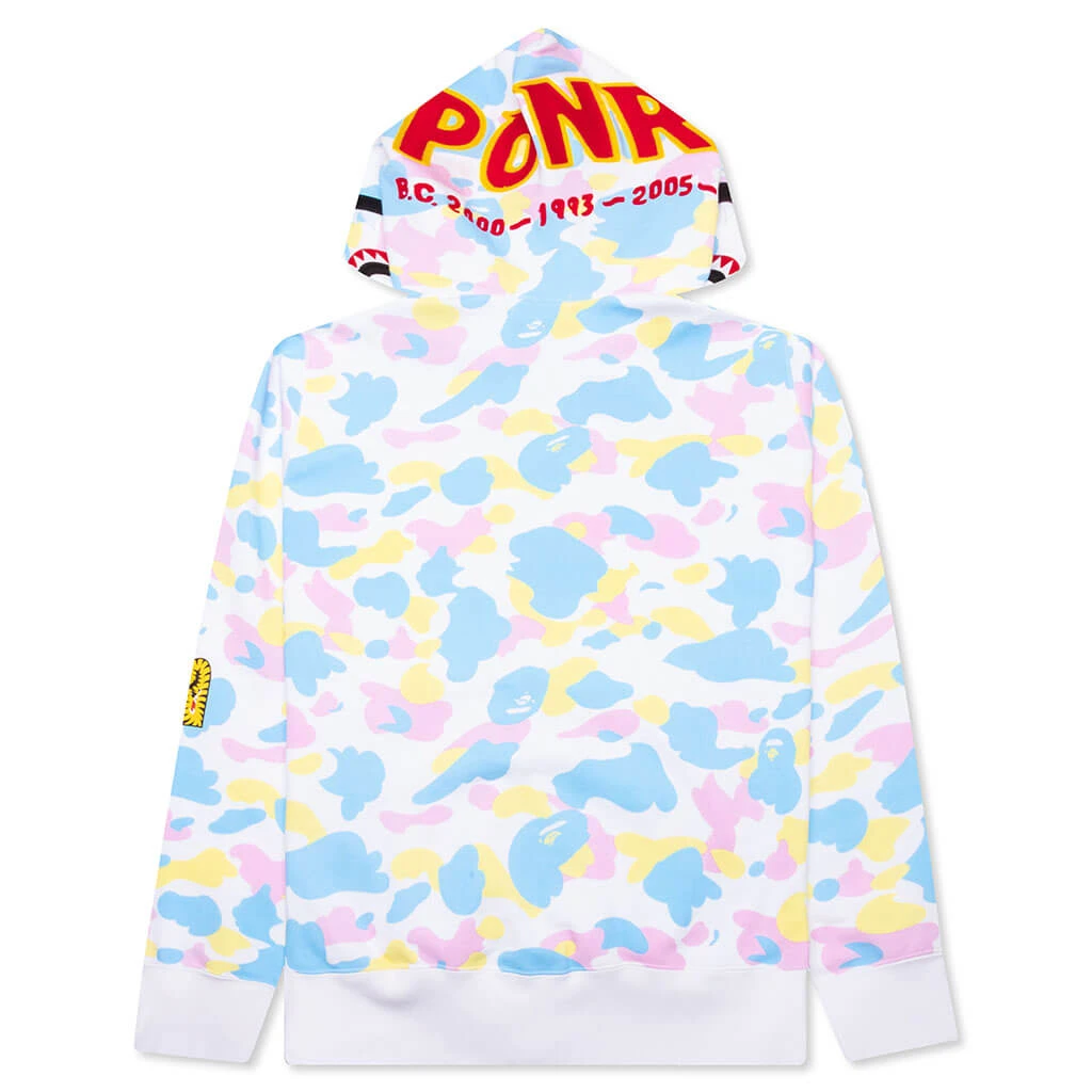 New Multi Camo 2nd Shark Full Zip Hoodie - White 4 New Multi Camo 2nd Shark Full Zip Hoodie - White - Image 2
